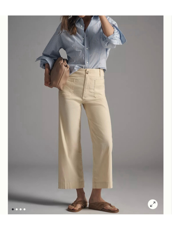 Maeve by Anthropologie Pants - Women's Maeve by Anthropologie The Colette Trousers Size 6 Ivory Off white